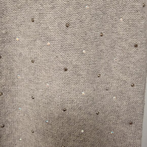 Candie's Sweater Sparkle Bling Popover Heather Gray Light Juniors Large NWT NEW - Picture 4 of 5